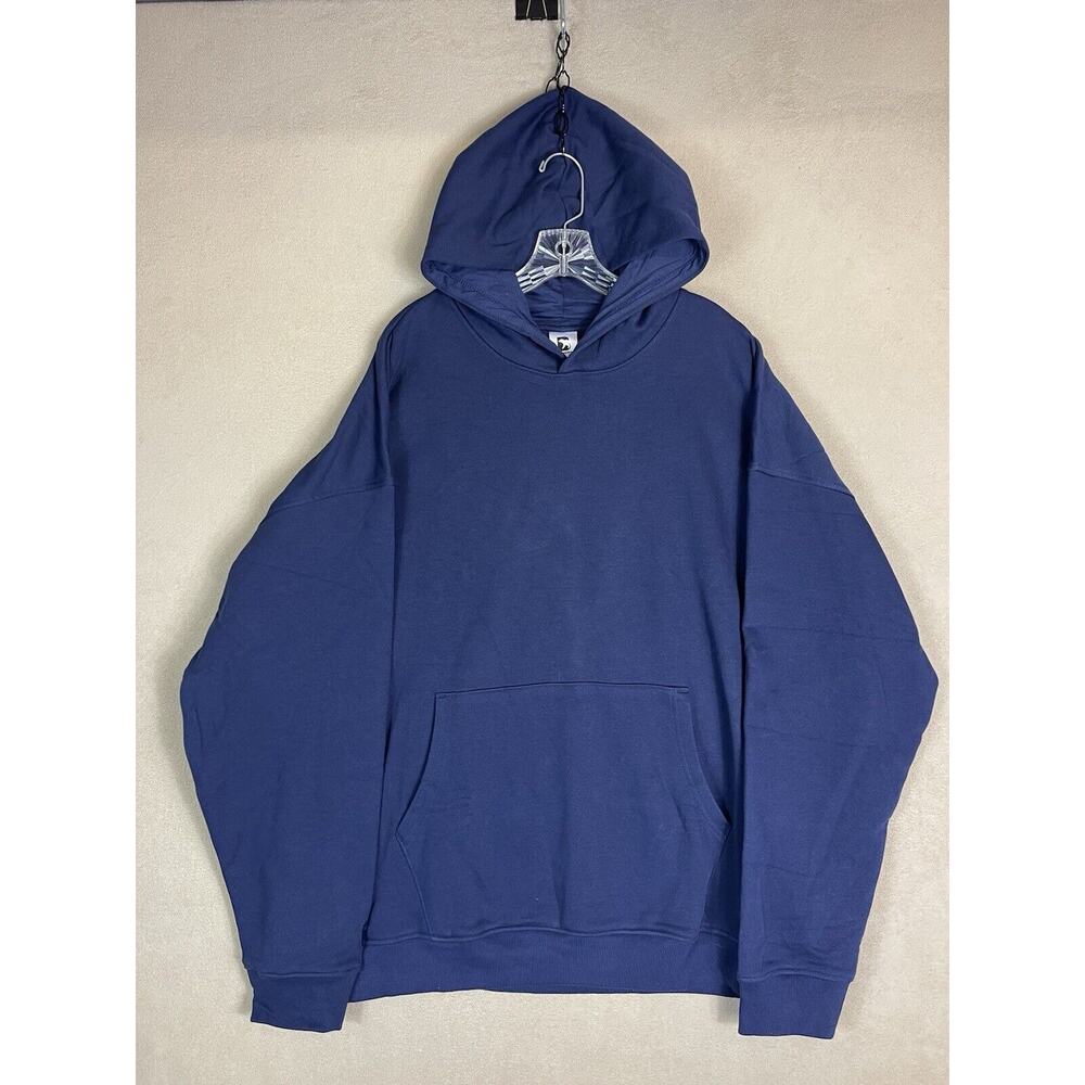 BearBottom‎ Clothing Hoodie Mens XXL Blue Long Sleeve Pullover Sweatshirt